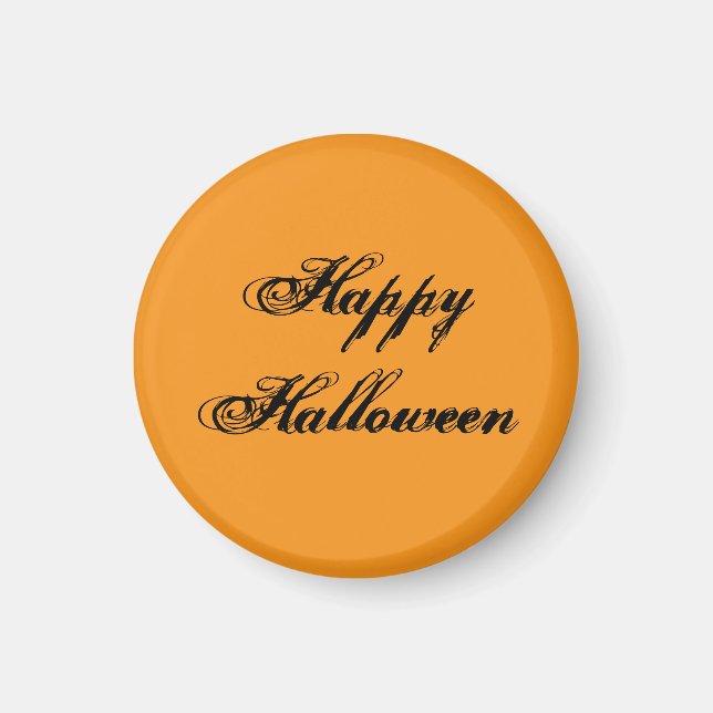 Aimant à l'écriture manuscrite Joyeux Halloween (O (Devant)