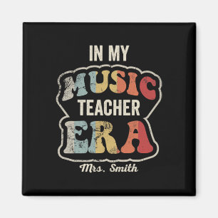 Aimant À l'ère de mon professeur de musique Rétro Mme Smi