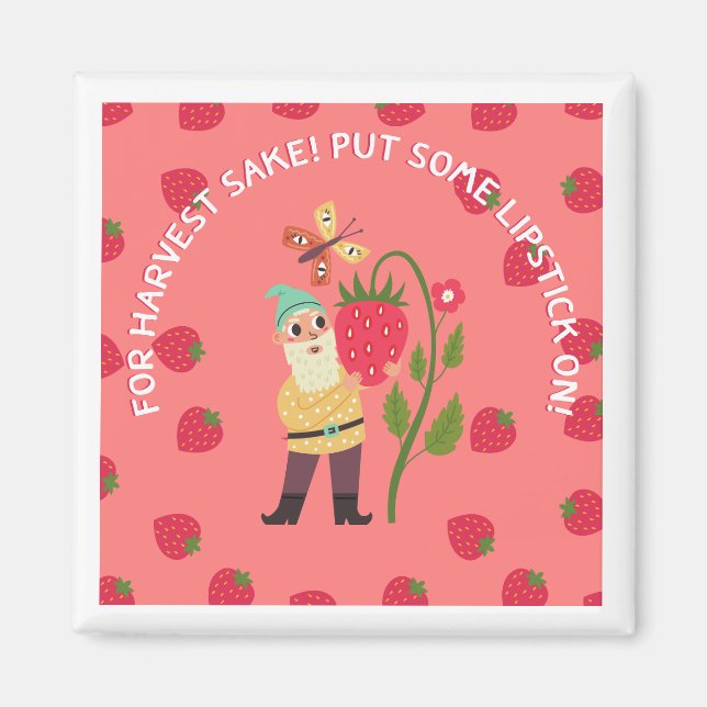 Aimant à lèvre de fraise (Devant)