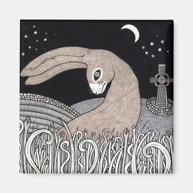 Aimant à lièvre celtique (Devant)