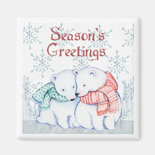 Aimant à l'ours de Noël