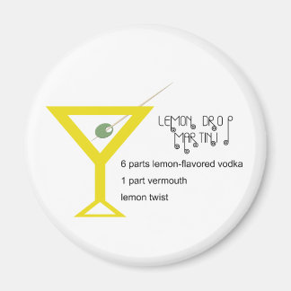 Aimant à martini au citron