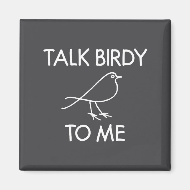 Aimant À moi parler de blagues d'oiseaux Puns Joke sarcas (Devant)