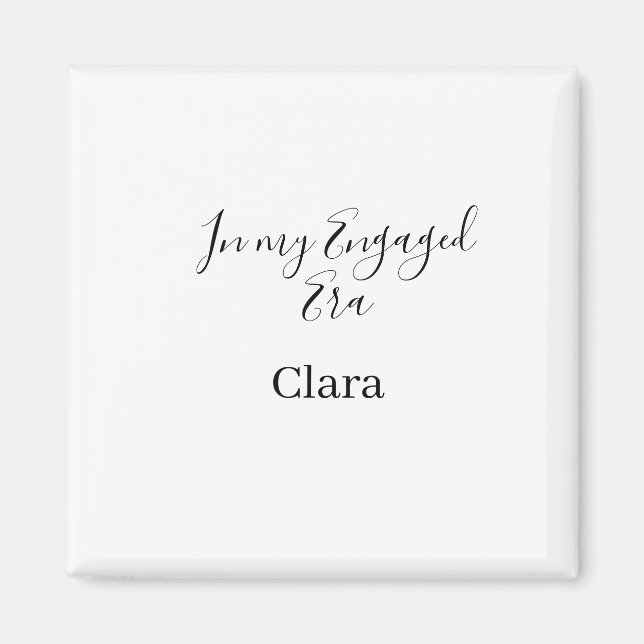 Aimant À mon époque de fiançailles ajouter nom date fianç (Devant)