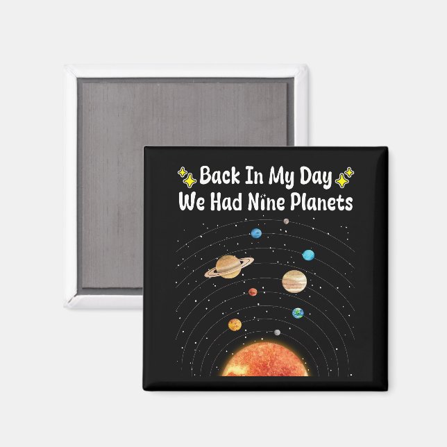 Aimant A Mon Époque, Nous Avions Neuf Planètes Pluton Ast (Recto/Verso)