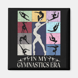 Aimant À mon ère de gymnaste groovy gymnastique anniversa
