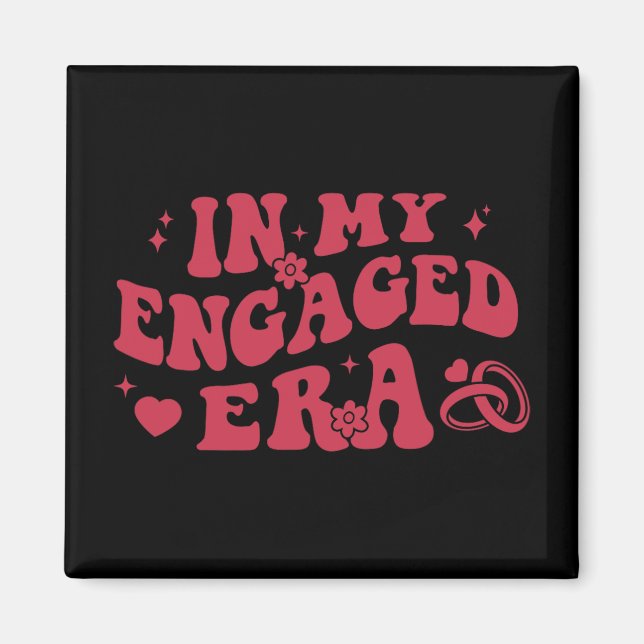 Aimant À mon ère fiancée, rétro mariée enterrement de vie (Devant)