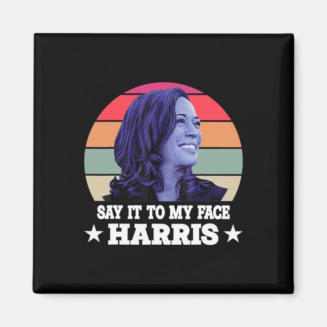 Aimant À Mon Visage Kamala Harris 2024 Citation 3 (Devant)