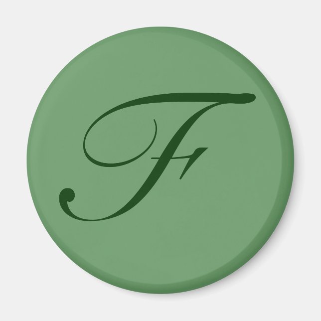 Aimant à monogramme personnalisé (Devant)