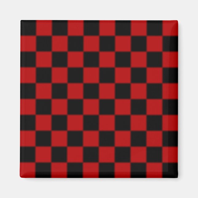 Aimant à motif à carreaux (Devant)