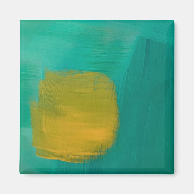 Aimant à motif de soleil brumeux (Devant)