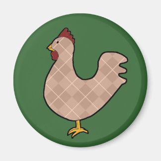 Aimant à motifs de losanges de coq d'art populaire