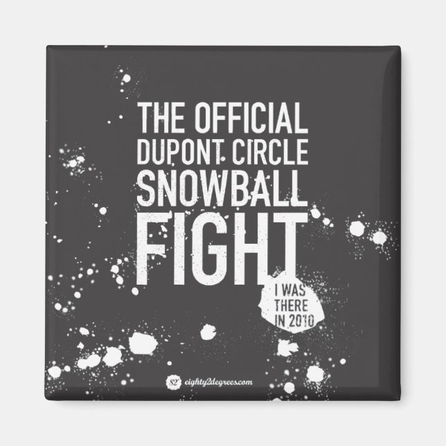 Aimant à neige noire (Devant)