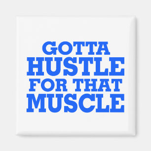 Aimant A obtenu de se dépêcher pour ce bleu de muscle