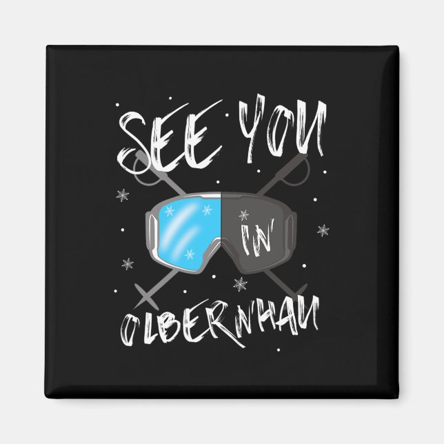 Aimant À Olbernhau Allemagne Vacances Ski Goggings (Devant)