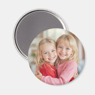 Aimant à personnaliser avec photo en cercle