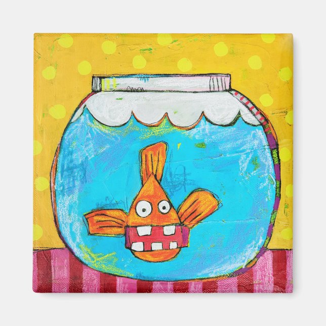 Aimant à poisson d'or non charné (Devant)