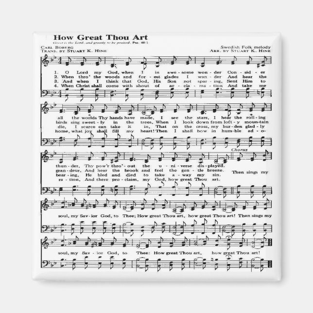 Aimant À quel point tu es grand (Devant)