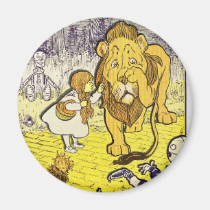 Aimant Ă?re copie vintage d'édition de magicien d'Oz