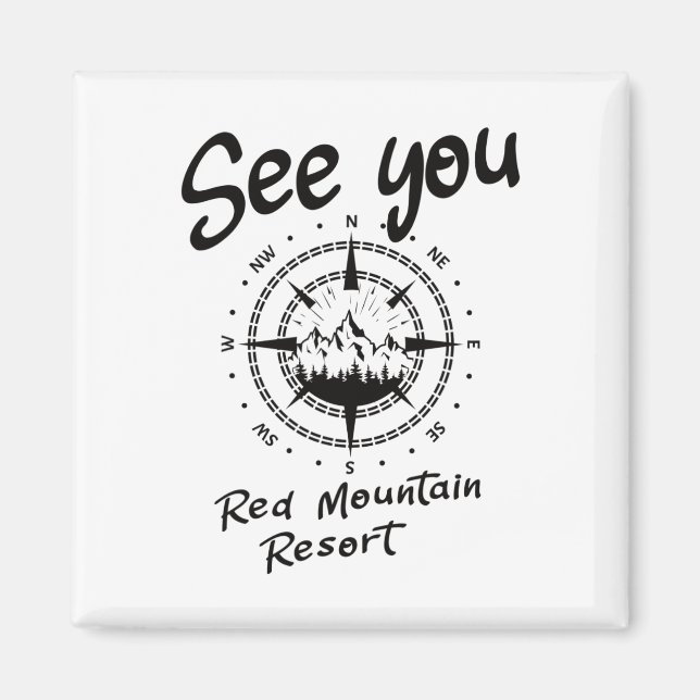 Aimant À Red Mountain Resort Randonnée Vacances Ski (Devant)