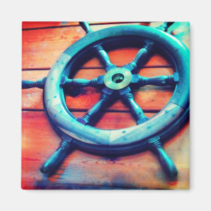 Aimant à roue de direction de bateau