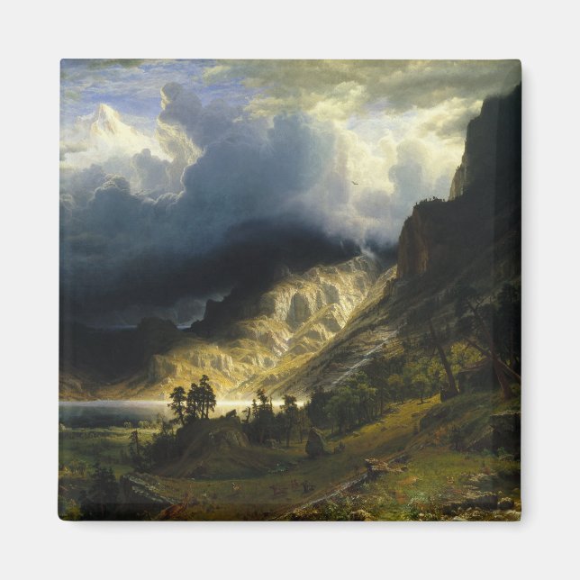 Aimant A Storm in the Rocky Mountains Bierstadt (Devant)