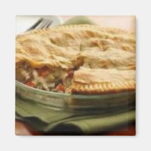 Aimant à tarte au poulet fait maison (Devant)