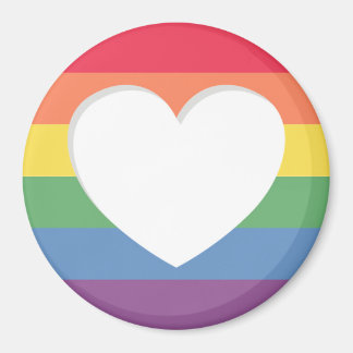 Aimant à thème du drapeau arc-en-ciel