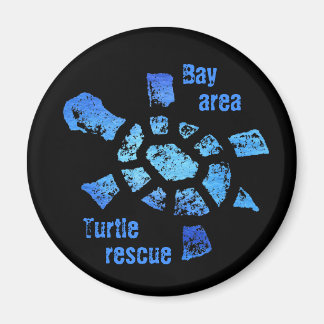 Aimant à tortue bleue