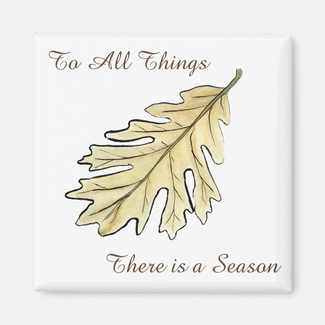Aimant À tout Il y a une feuille de saison (Devant)