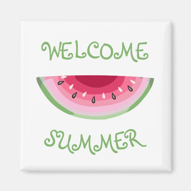 Aimant à tranche de pastèque (Devant)