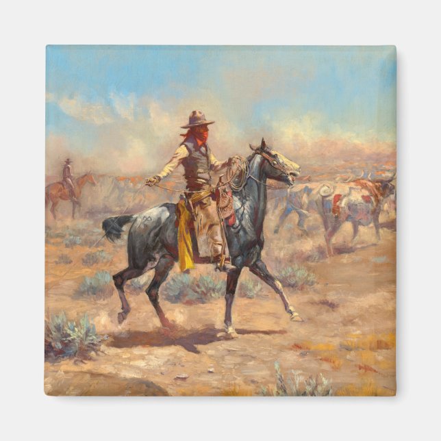 Aimant A travers l'Alkali, 1904 par Charles Marion Russel (Devant)