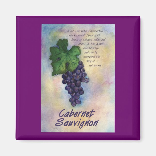 Aimant à vin Cabernet Sauvignon (Devant)