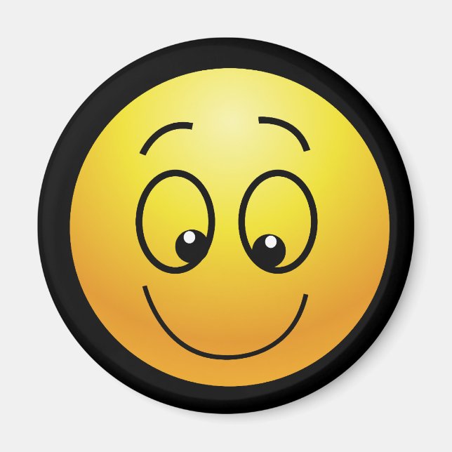 Aimant à visage souriant (Devant)