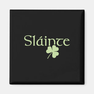 Aimant À votre santé Shamrock Irlande Vert Chanceux Saint