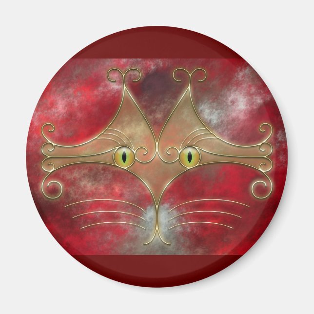 Aimant à yeux de chat (Devant)