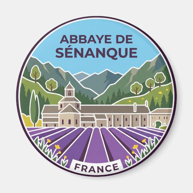 Aimant Abbaye de Sénanque France (Devant)