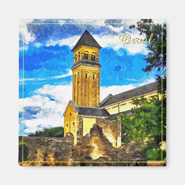 Aimant abbaye d'Orval en Belgique (Devant)