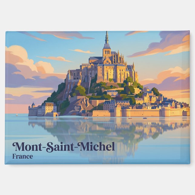 Aimant Abbaye du Mont-Saint-Michel France (Recto)