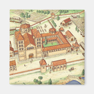 Aimant Abbaye romane. Modèle
