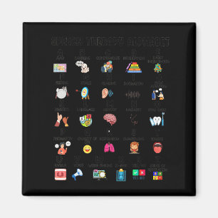 Aimant Abc De L'orthophonie Alphabet Orthophoniste