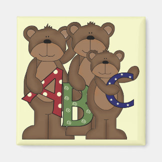 Aimant ABC ours T-shirts et cadeaux