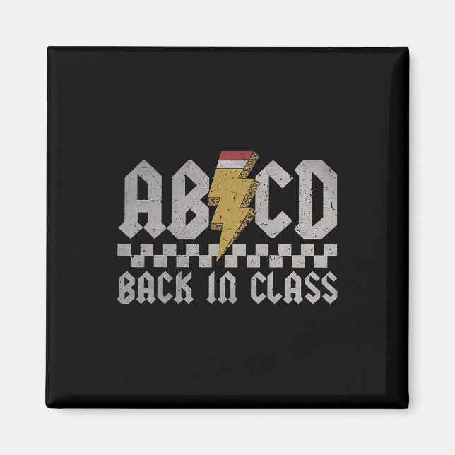 Aimant Abcd Ck En Cl Premier Jour Ck À L'école Enseignant (Devant)