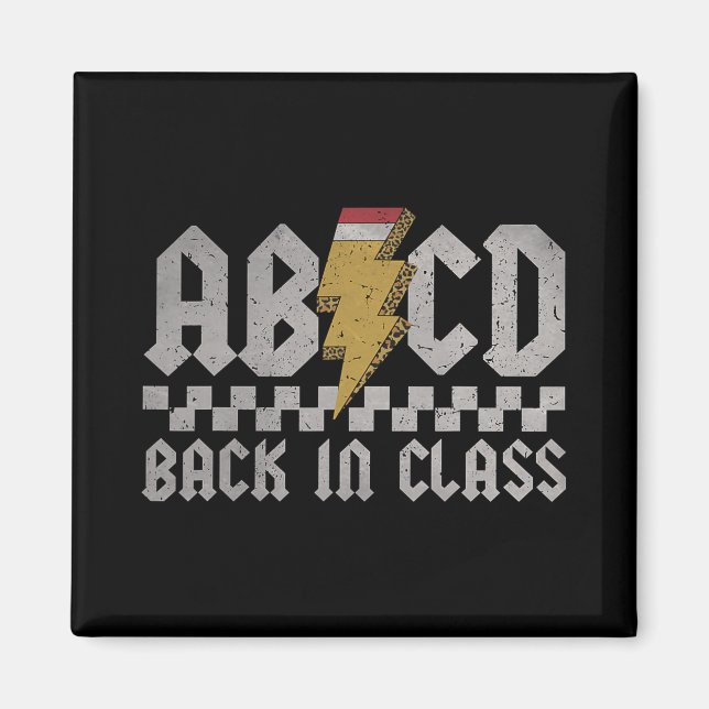 Aimant Abcd Ck En Cl Premier Jour Ck D'école Enseignant É (Devant)