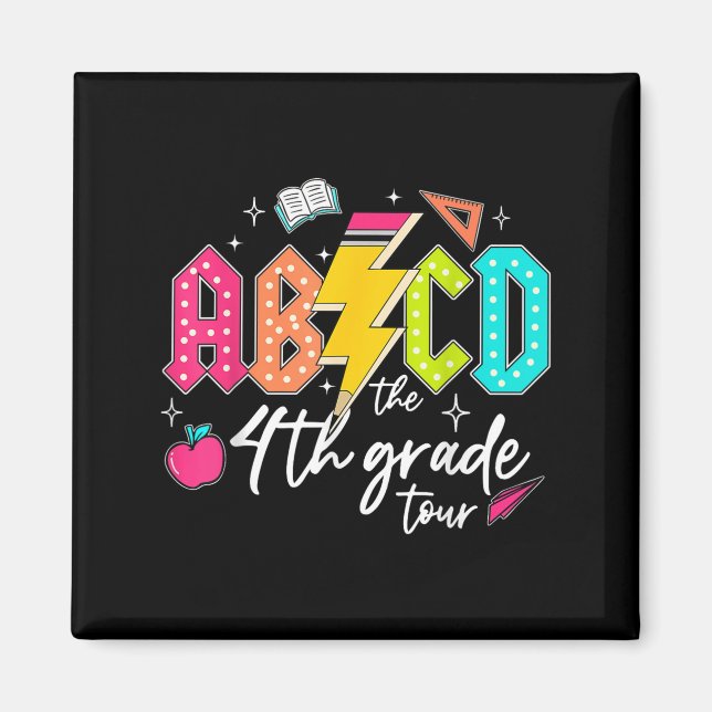 Aimant Abcd La 4e Classe Tour crayon foudre Rock Boys (Devant)