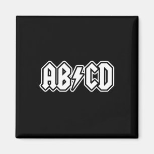 Aimant Abcd S'Amuser De Retour À L'École Étudiant Enseign