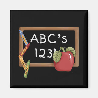 Aimant Abcs 123s Tshirts et cadeaux