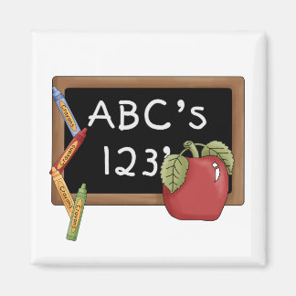 Aimant Abcs 123s Tshirts et cadeaux