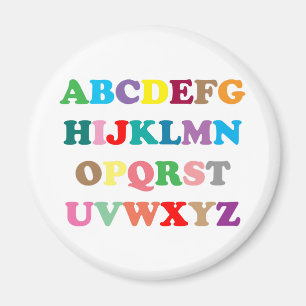 Aimant ABC's colorful letters