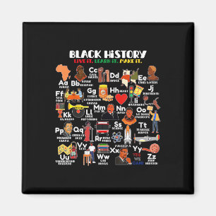 Aimant Abcs Du Mois De L'histoire Des Noirs Fierté Vive A